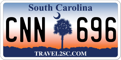 SC license plate CNN696