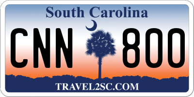 SC license plate CNN800