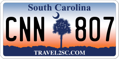 SC license plate CNN807
