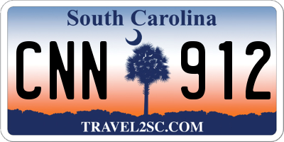 SC license plate CNN912