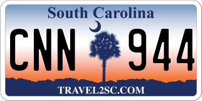 SC license plate CNN944