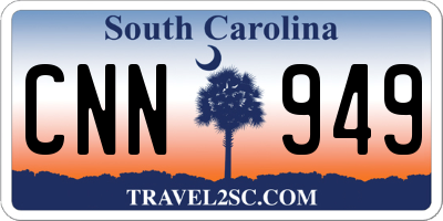SC license plate CNN949