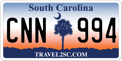 SC license plate CNN994