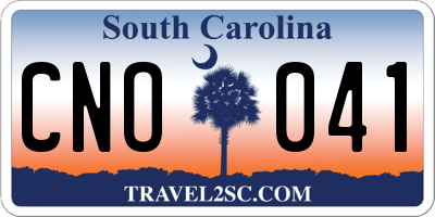 SC license plate CNO041