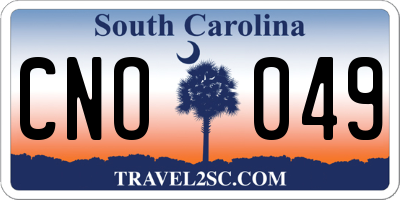 SC license plate CNO049