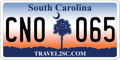 SC license plate CNO065