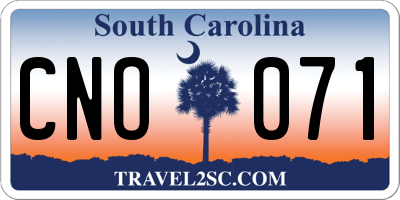 SC license plate CNO071