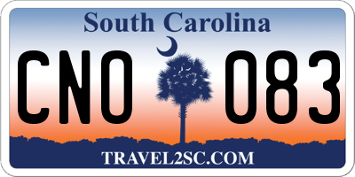 SC license plate CNO083