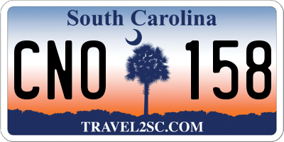SC license plate CNO158