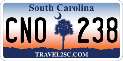SC license plate CNO238