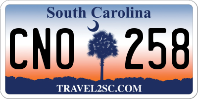 SC license plate CNO258