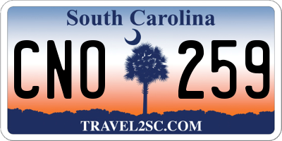 SC license plate CNO259