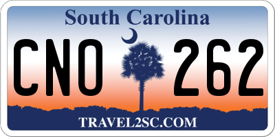 SC license plate CNO262