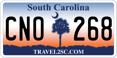 SC license plate CNO268