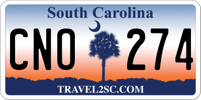 SC license plate CNO274