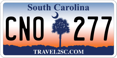 SC license plate CNO277