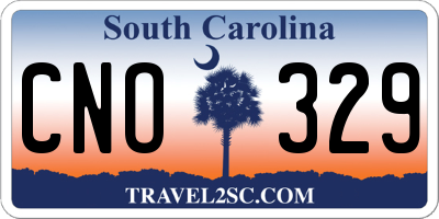 SC license plate CNO329