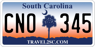 SC license plate CNO345