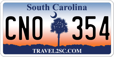 SC license plate CNO354