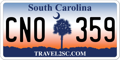 SC license plate CNO359