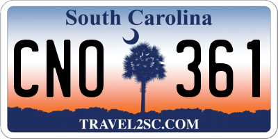 SC license plate CNO361