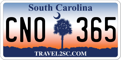 SC license plate CNO365