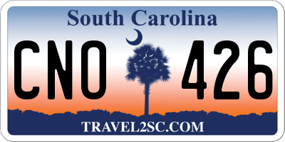 SC license plate CNO426