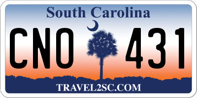 SC license plate CNO431