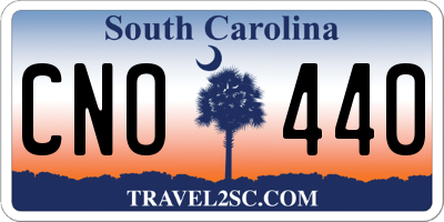 SC license plate CNO440