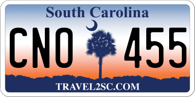 SC license plate CNO455