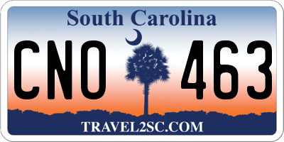 SC license plate CNO463