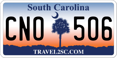 SC license plate CNO506