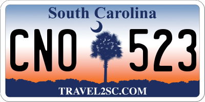 SC license plate CNO523
