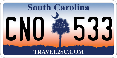 SC license plate CNO533