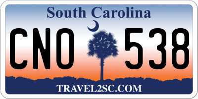 SC license plate CNO538