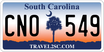 SC license plate CNO549