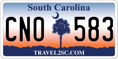SC license plate CNO583
