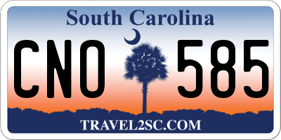 SC license plate CNO585
