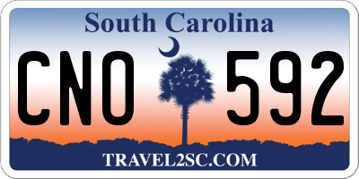 SC license plate CNO592