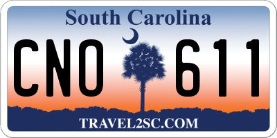 SC license plate CNO611