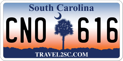 SC license plate CNO616