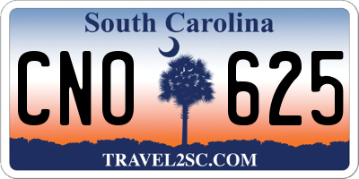 SC license plate CNO625