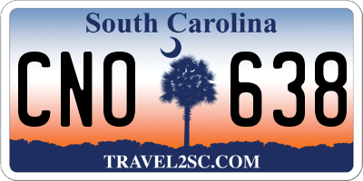 SC license plate CNO638
