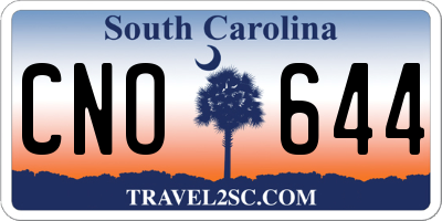 SC license plate CNO644