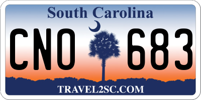 SC license plate CNO683