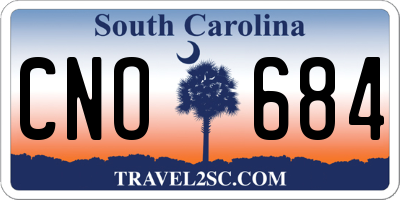 SC license plate CNO684