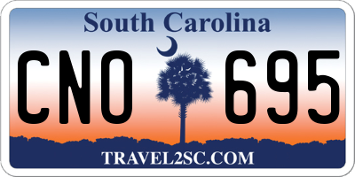 SC license plate CNO695