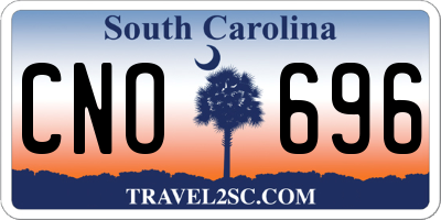 SC license plate CNO696