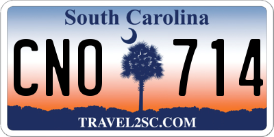 SC license plate CNO714