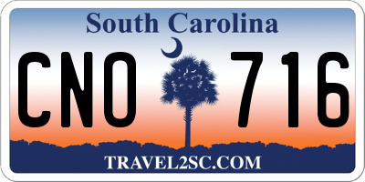 SC license plate CNO716